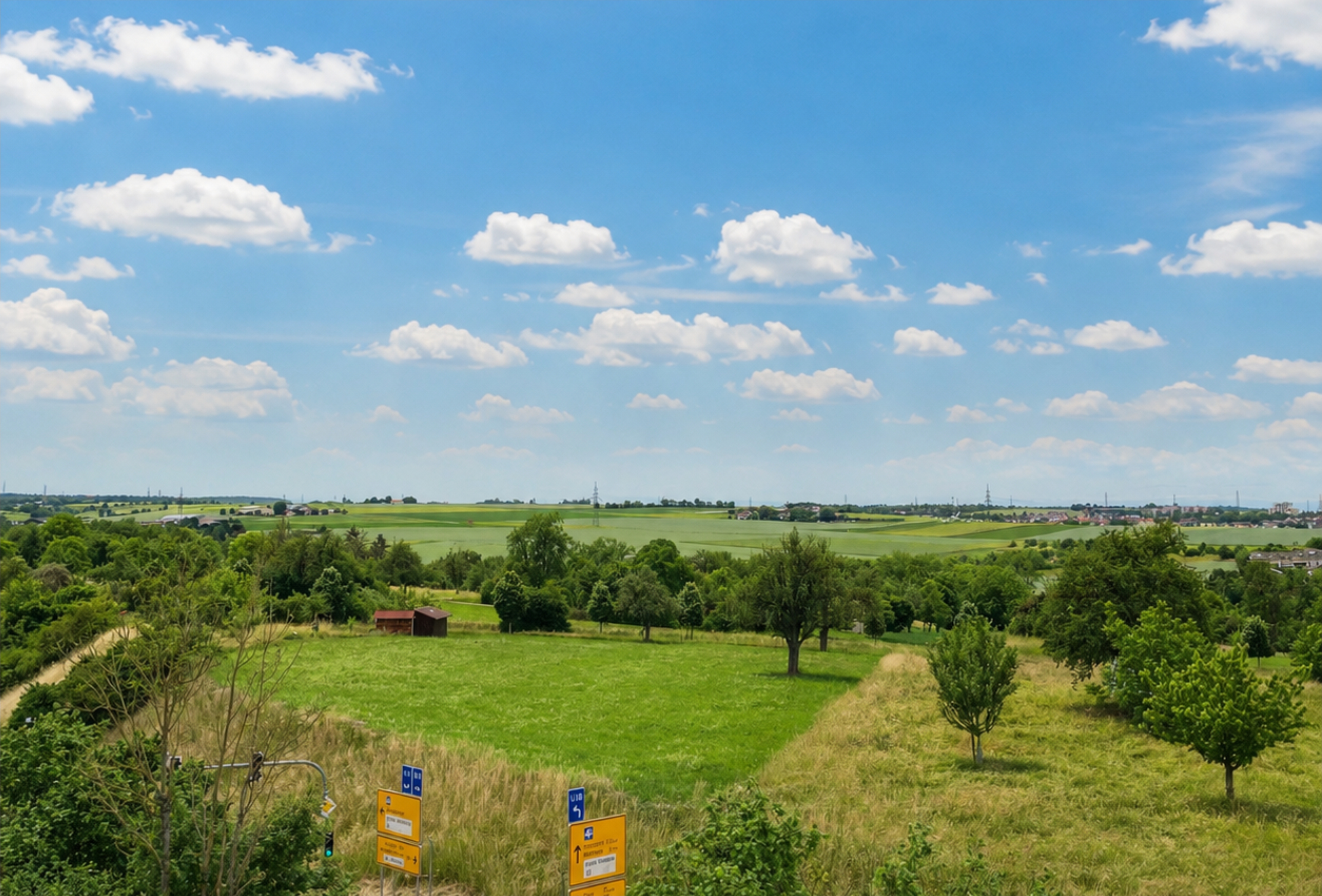 Ausblick ins Grüne
